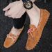 Men’s Shoes Hot Selling Large Size Casual Frosted Casual Pigskin Slip On Lazy Men's Toe Shoes_vogvips.com