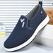 Comfortable Men's Breathable Canvas Shoes with Soft Non-Slip Lightweight Durable Rubber Soles for Work_vogvips.com