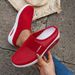 Women's Shoes Plus Size Platform Sandals Comfortable Air Cushioned Slip-On Beach Shoes For Home Wear_vogvips.com