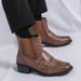 European Warm Series Leather Large Size Autumn Winter New Fashion Men's Casual Martin Trendy British Style Short Boots_vogvips.com
