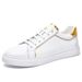 Board Shoes Men's Casual Leather Shoes Men's Simple European Station Little White Men's Shoes_vogvips.com