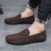 SHLIANG New Men's Driving Loafers Fashion Frosted Suede Slip-On Shoes Comfortable Casual Leather Shoes For Adults X0054_vogvips.com