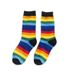 Rainbow Socks For Women Of The Tube All Match Ins Super Hot HyunA Style Net Red Student Striped Color Socks_vogvips.com