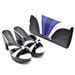Spliced color high-heeled sandals and bag set banquet party design_vogvips.com