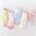5 Pairs Cute Candy Color Kids Summer Mesh Breathable Cotton For Girls Hollow Out Mid Calf Children Casual Socks_vogvips.com