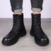 Men's Boots Fleece Thermal Martin Boots Men's High-top First-layer Medium-high-top First-layer Tooling Short Boots_vogvips.com