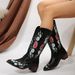 Women Boots Knee High Boots Heel Boots Women Ankle Boots Autumn Winter Short Boots Over The Knee Western Cowboy Autumn Winter New Pointed Toe Chunky_vogvips.com