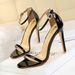 126-10 European And American Style Fashion Ultra Heel Patent Leather Open Toe Strap Sandals Summer Sexy Nightclub_vogvips.com