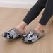 Shevalues Fuzzy Men Clogs Slippers Winter Fur Men Slippers Waterproof Garden Shoes Men Warm House Shoes Anti-slip Fur Slippers_vogvips.com