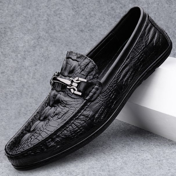 24-hour Shipping: Italy Removes Containers And Picks Up Leaks Of High-end Men's Shoes With Crocodile Pattern Beans_vogvips.com