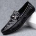 24-hour Shipping: Italy Removes Containers And Picks Up Leaks Of High-end Men's Shoes With Crocodile Pattern Beans_vogvips.com