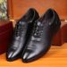 Men's 2026 Formal For Men, Korean Style White Fashionable Pointed Leather Shoes, Trendy Wedding And Photo Studio_vogvips.com
