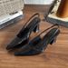 French-style Open-back Pointed-toe High-heeled Sandals For Women, Paired With A Skirt, 2026 Spring-summer New Elegant_vogvips.com