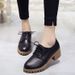 SHLIANG New Women's Leather Shoes Fashion Lock Shoes Thick Bottom Casual Shoes Solid Color Breathable Ankle Boot For Women Y0311_vogvips.com