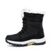 Women's Snow Winter Fleece Lined Thickened New Style Northeast Cotton Shoes Waterproof Non-Slip Outdoor Skiing Mid-Calf_vogvips.com
