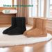 5825 Sheepskin Integrated Snow Boots For Women, Mid-Calf, Winter Warm Thickened Wool Boots, Northeast Non-Slip Cotton_vogvips.com