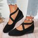 2025 Spring New Large Pointed Slope Single Women, Bean Shoes, Sports And Leisure Shoes For Women_vogvips.com