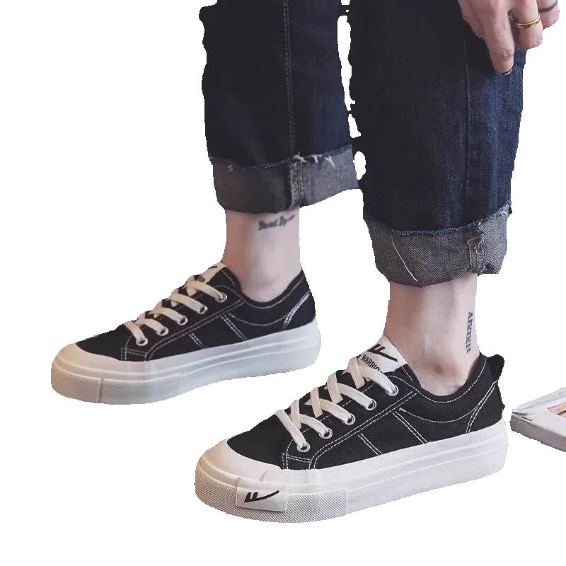 Warrior Women's Shoes 2026 Spring And Autumn New Style Unisex Low-Top Korean Style Student Sneakers Versatile Niche Sports Canvas_vogvips.com