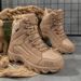 Outdoor Hiking Shoes, Large Size High Top Combat Boots With Plush Tactical Boots, Outdoor Casual Shoes_vogvips.com
