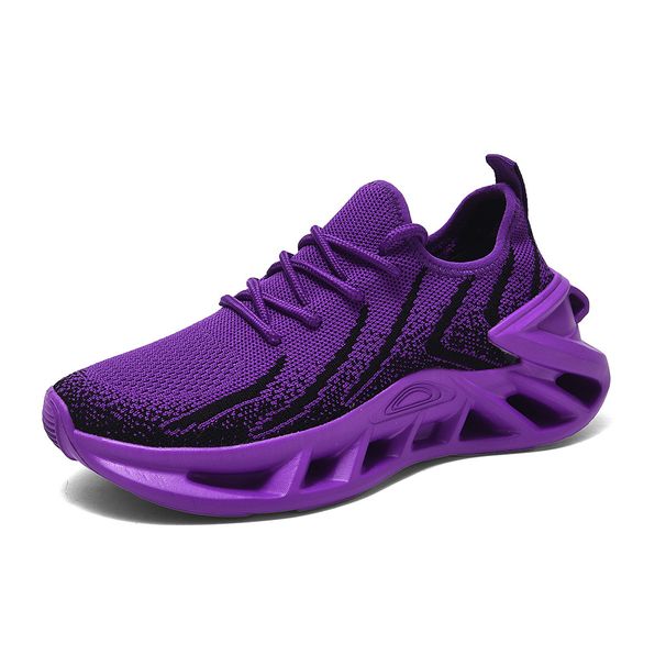 Hot Selling Blade Tide Men's Lightweight Flyknit Breathable Coconut Casual Running Sports Shoes_vogvips.com