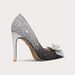 Fattened And Widened Black Crystal High Heels, Thin Heels, Fairy Wind Spring Large Size Women's Shoes 41-44 Genuine Leather_vogvips.com