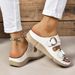 New Plus Size Women's Shoes, Independent Diamond, Fashionable Wedge Heel, Casual Sandals, Roman Slippers, Sandals_vogvips.com