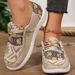 2025 Large Ethnic Style Seri Flat Bottom Casual Women's Spring And Autumn New Breathable Soft Sole Lazy Deep Mouth_vogvips.com
