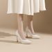 107-5 Waterproof Platform Comfortable Women's Shoes, 2025 Autumn New Sexy Solid Color Pointed Toe Stiletto High Heels_vogvips.com