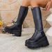 Women's Plus Size Wedge Over The Knee Boots Thick Sole Slimming Fashion Winter New Style_vogvips.com