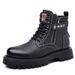 European Warm Series Winter Martin British Style High-top Cotton Fleece-lined Thickened Men's Leather Shoes Warm Snow Boots_vogvips.com