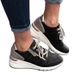 New Casual Women's Sports Shoes, Lace Up, Burnt Flower, Thick Sole, Large Single Shoe_vogvips.com