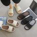 Summer Cool Slippers For Men: Trendy, Fashionable, Casual, Outdoor And Home, Anti-slip, Anti-odor, Soft-soled One-shoulder Slipp_vogvips.com