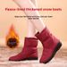 Minlang Family One-Piece Dropshipping Winter Cotton Women Snow Short Boots Middle-Aged And Elderly Fleece-Lined_vogvips.com