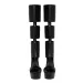 Womens Black Cutout Platform Knee Sandals Peep Toe Stiletto High Heel Boots_vogvips.com