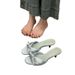 Cute Open-toe Women's Sandals: Korean Style, Elegant Comfort, Silk Satin, Sweet Bow, Cat-heel Slippers_vogvips.com