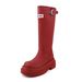 Sheepskin Version~ Outdoor Red Rain For Women 2025 New Round Toe Thick Sole High Tube Riding Over-the-Knee Long Boots_vogvips.com