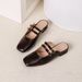 Cro-border Foreign Trade French-tyle Women' Mule 2026 New Model Quare-toed Lip-on Outdoor Chunky Heel Mule_vogvips.com