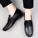 Men's Lazy Shoes Shoes Large Size Men's Height Increase Shallow Mouth Doudou Shoes_vogvips.com