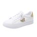 Women's White Sneakers 2026 Spring And Autumn New Model, Leather Surface, Wear-resistant, Casual Sports Shoes, Versatile_vogvips.com