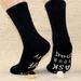 Medium cotton socks sole creative letter non-slip adhesive floor socks casual funny socks_vogvips.com