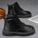 Spring Men's High-Top Business Casual British Soft Leather Lined Shoes Thick-Soled Warm Short Boots Martin Boots For Men_vogvips.com