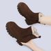 Women's Snow 2025 New Autumn Winter FashiNewable Versatile Short Boots NNew-Slip Fleece Lined Thickened Warm CottNew Shoes_vogvips.com