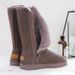 Winter Women's High-Calf Snow Boots With Side Zipper, Fleece Lined & Thickened, Fashion Korean Style, Waterproof Warm Snow Shoes_vogvips.com