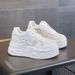 Summer Tranparent Mall Height Increaing Women' 2025 New Hundred Matching Kirt Breathable Meh Thick Ole White_vogvips.com