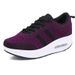 Women's Knit Breathable Sneakers - Platform Cushioned Sole For Casual Wear & Light Sports_vogvips.com