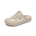 Half Tray White Shoes Female Student Mesh Breathable Heightening Shoes Casual Board Shoes_vogvips.com