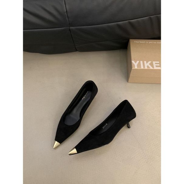 Kitten Pointed Leopard Print Fashionable Versatile High Heels, Women's 2025 New Summer Small Fragrance Style With Skirt_vogvips.com