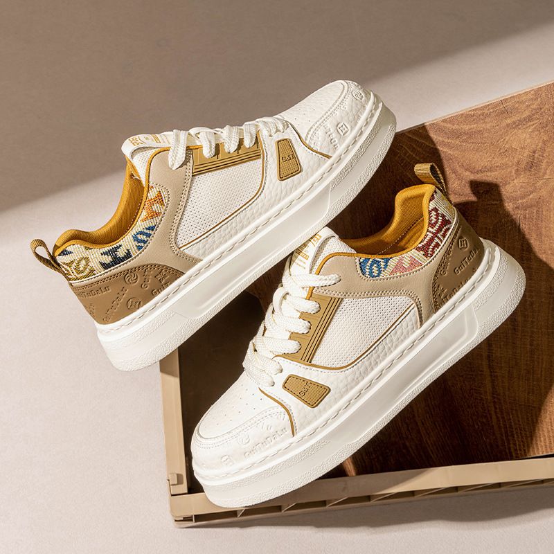 Men’s Lightweight Spring Summer Sneakers With Breathable Mesh Upper, Round Toe, Low-Heel Rubber-Plastic Sole, Lace-Up Casual Skate Style_vogvips.com
