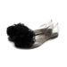 Charming Shark Korean Version New Jelly Shoes Daily Casual Floral Transparent Crystal Women's With Covered Heel Flat_vogvips.com