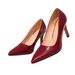 Huizhou Women's Wine Red Stiletto Slip-On Fashion Party Pointed Simple High Heels_vogvips.com